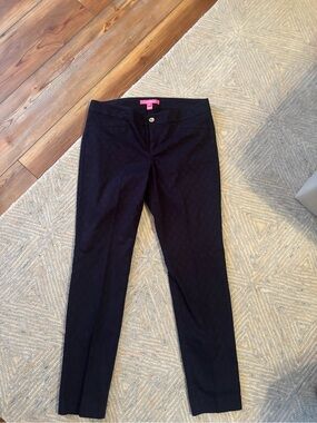 Lilly Pulitzer Black Slim Ponte Pants